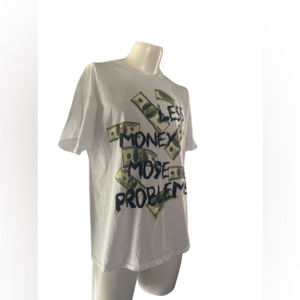 Same Gang — T Shirt Less Money More Problems Graphic Tee Men's XL - Picture 2 of 5